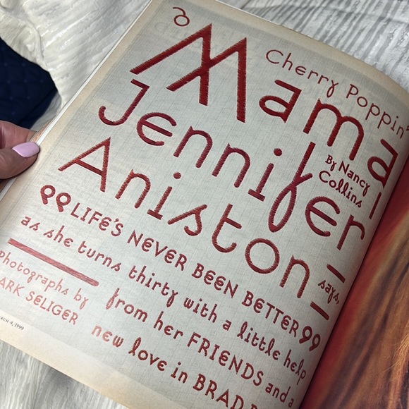 JENNIFER ANISTON ROLLING STONES VINTAGE MAGAZINE MAR 1999 ISSUE 807 LIMP BIZKIT - Picture 14 of 16